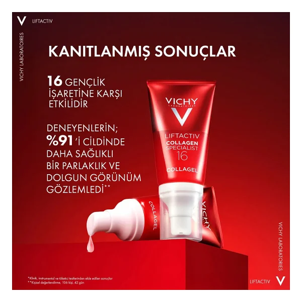 Vichy Liftactiv Collagen Specialist 16 Glow Boosting Jel 50 ml Yaşlanma Karşıtı Krem - Görsel 5