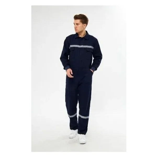 Kışlık Işçi Tulumu - Lacivert - XL - Görsel 3