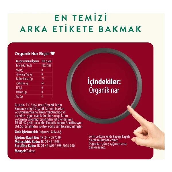 Wefood Organik 350 gr Nar Ekşisi - Görsel 5