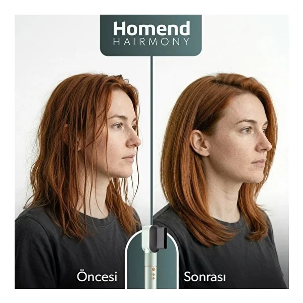 Homend Hairmony 4606H Plus Su Yeşili Saç Şekillendirme Seti - Görsel 9