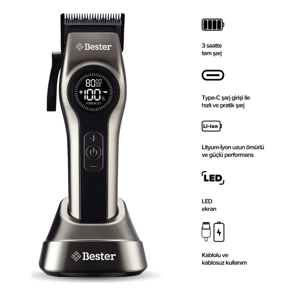 Bester HC8338 Saç Kesme Makinesi - Görsel 4