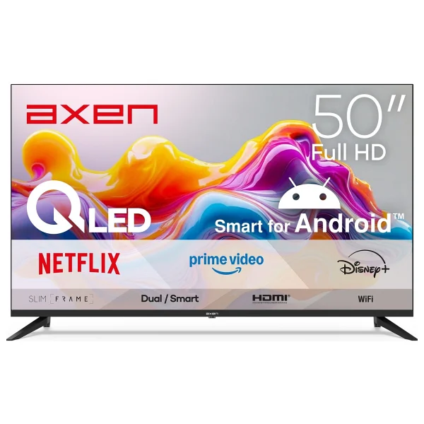 Axen AX50QFPRL-A14S Full HD 50" 127 Ekran Uydu Alıcılı Android Smart QLED TV - Görsel 5