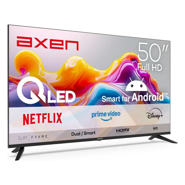 Axen AX50QFPRL-A14S Full HD 50" 127 Ekran Uydu Alıcılı Android Smart QLED TV - Görsel 6
