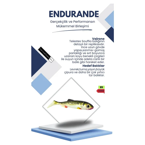 NaniwaOsakaShi Endurande Shad 7 cm Silikon Yem - Görsel 2