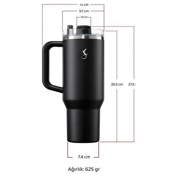 Lurch Big Cup 1.2 lt Termos Bardak - Görsel 10