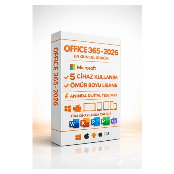 MICROSOFT Office 365 Professional Plus 2026 Lisans Üyeliği - Word, Excel, Outlook, Powerpoint, Onenote - Görsel 3