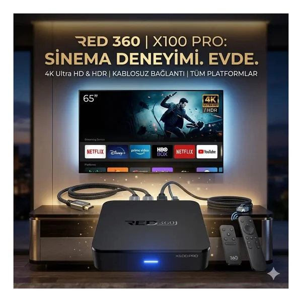 Redline RED360 X100 Pro 16 GB Android TV Box - Görsel 10