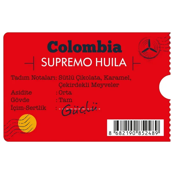 Moliendo Colombia Supremo Huila Çekirdek Kahve 250 gr - Görsel 2