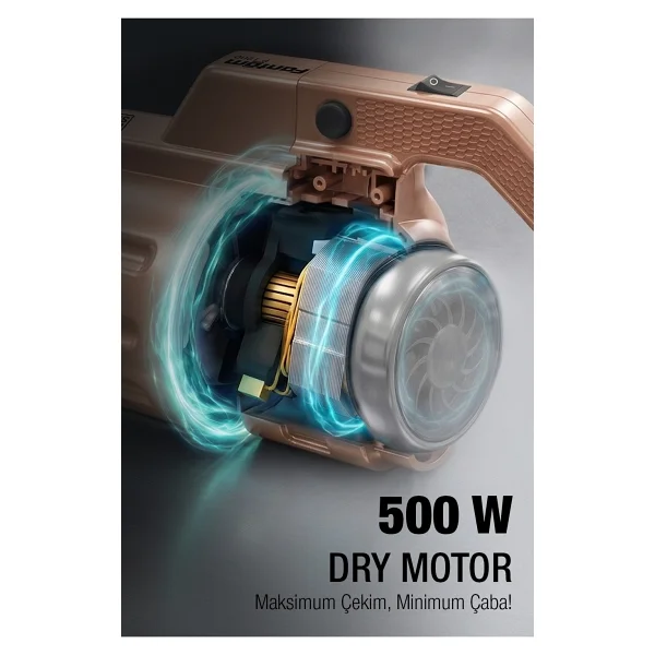 Fantom Pratik-S P 1200 Rose Gold Dikey Elektrikli Süpürge - Görsel 6