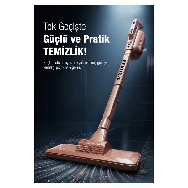 Fantom Pratik-S P 1200 Rose Gold Dikey Elektrikli Süpürge - Görsel 7