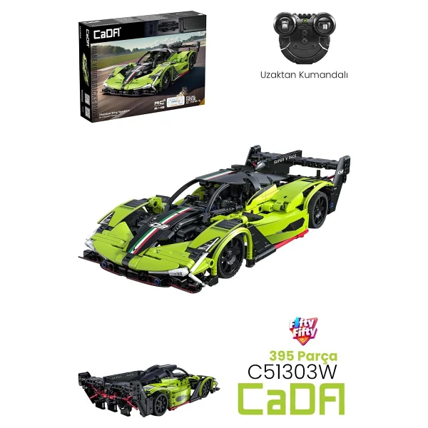 Cada Phantom Wing Sport Car C51303W Uzaktan Kumandalı 395 Parça Blok Oyuncak - Görsel 6