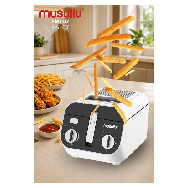 Musullu FRY-031 2.5 lt Fritöz - Görsel 4