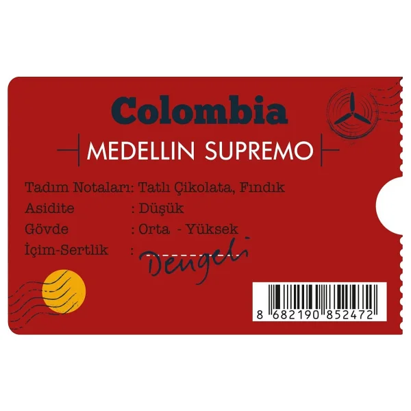 Moliendo Colombia Medellin Supremo Çekirdek Kahve 250 gr - Görsel 2
