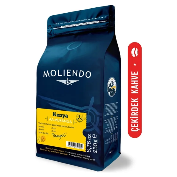 Moliendo Kenya AA Muranga 250 gr Çekirdek Kahve - Görsel 5