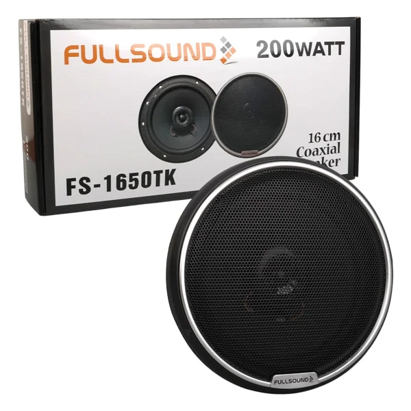 Fullsound Fs-1650Tk 16 Cm 6 İnç 200 Watt Tweeterlı Kapaklı Oto Hoparlör 2 Li Takım - Görsel 5