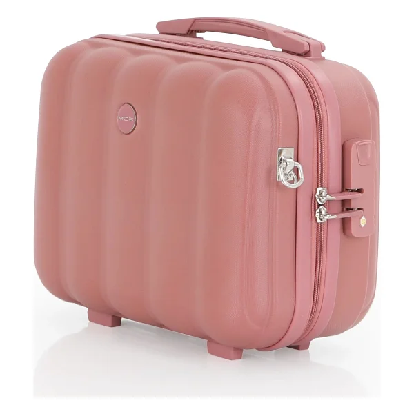 Mçs V305 Polipropilen Pembe Orta + Makyaj Boy 2'li Valiz Seti - Görsel 6