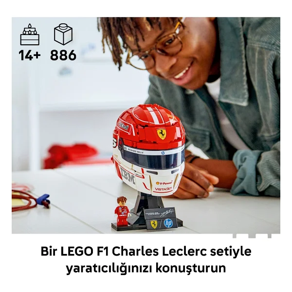 Lego 43014 Editions Scuderia Ferrari HP Charles Leclerc Kaskı - Görsel 10