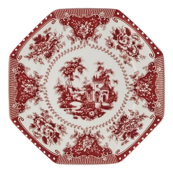 Evaliza Voila Kırmızı 18 cm Tatlı Tabağı - Görsel 2