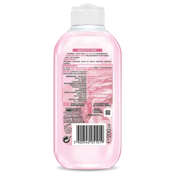 Garnier Botanik Gül Suyu Rahatlatıcı Antioksidan Nemlendirici Krem 50 ml - Görsel 6