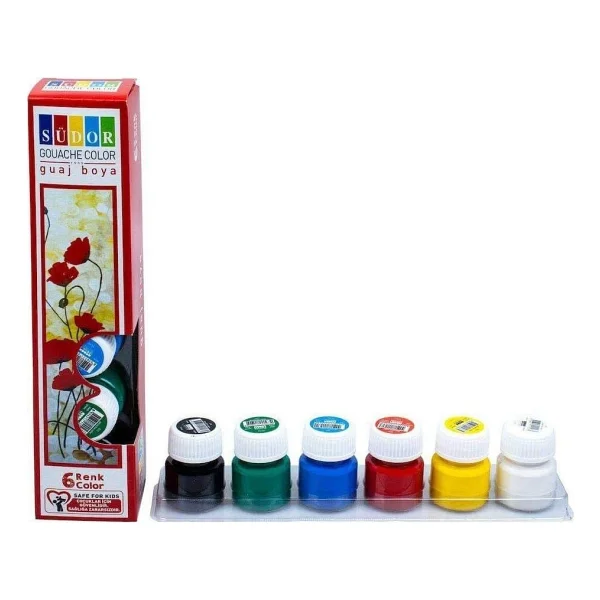 Südor 15 ml 6 Renk Guaj Boya - Görsel 2