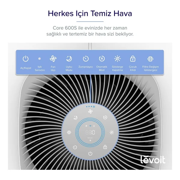 Levoit Core 600S Pro Akıllı Hava Temizleme Cihazı - Görsel 3