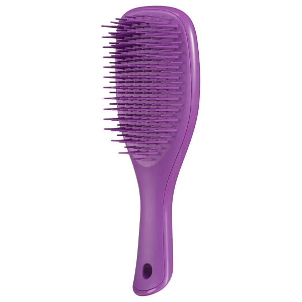Tangle Teezer Ultimate Detangler Fırçası, Düğümleri Ortadan Kaldırır ve Kırılmayı Azaltır, Düz ila Dalgalı Saç Tipleri için Seyahat Boyu Mini Saç Fırçası, mor (Fresh Purple) - Görsel 2