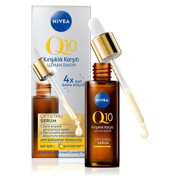 NIVEA Q10 Kırışıklık Karşıtı Çift Etkili Serum 30ml X 3 ADET - Görsel 4