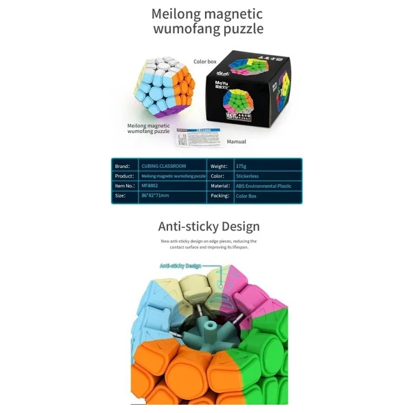 Moyu Megamix Magnetic Cube - MF8802 Kız Erkek Çocuk Oyuncak Eğitici Oyuncaklar - Görsel 5