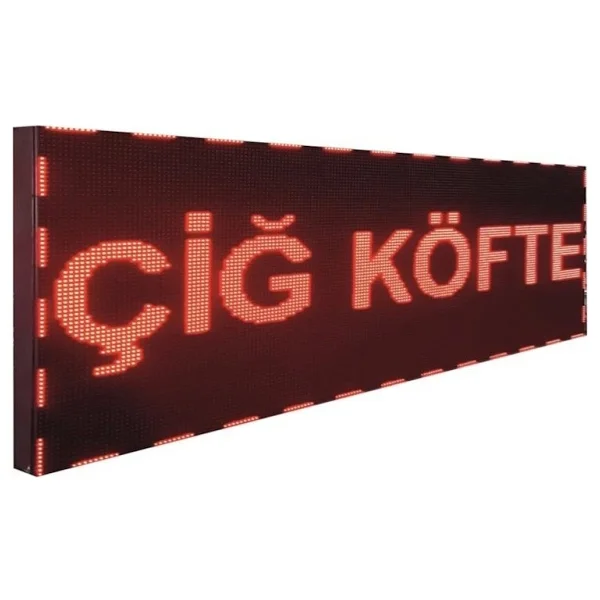 SANEC Led Tabela 16x64cm Çift Taraflı Kırmızı Kayan Yazı-Wifi - Görsel 4