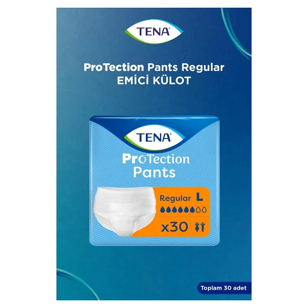 Tena Emici Külot Regular 6 Damla Büyük Boy L 30'lu 4 Adet Hasta Bezi - Görsel 7