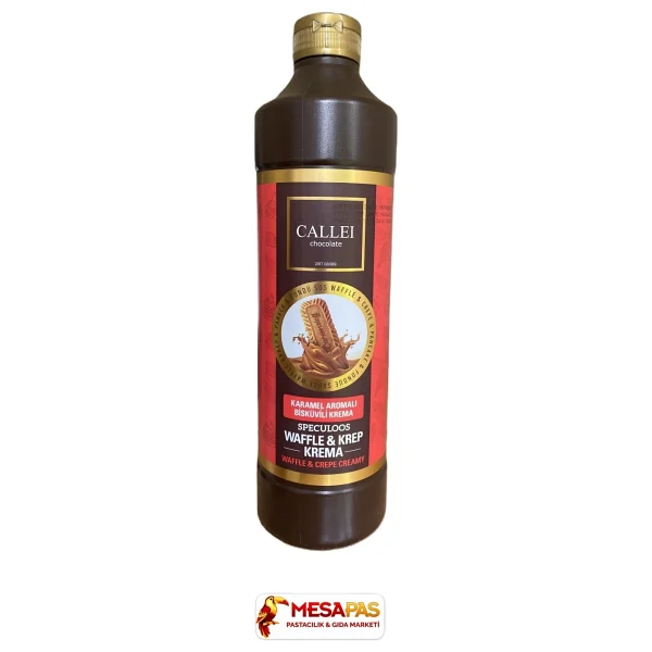 Callei Chocolate Karamelize Bisküvili Waffle & Pankek & Krep Sosu 1 kg - Görsel 2