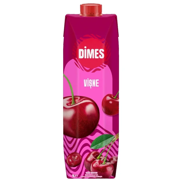 Dimes Vişne-Şeftali-Karışık Meyve Suyu 1 Lt 6 Li Karma Paket - Görsel 4