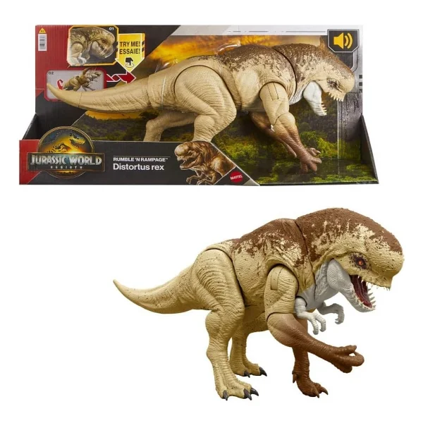 Jurassic World Sesli Distortus Rex Figürü JGB58 - Görsel 2