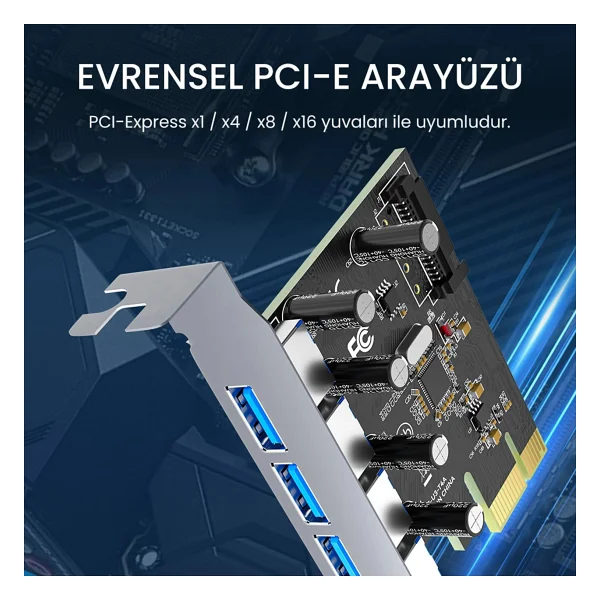 VegGieg V-PC03 PCIe to RS232 Dönüştürücü - Görsel 5