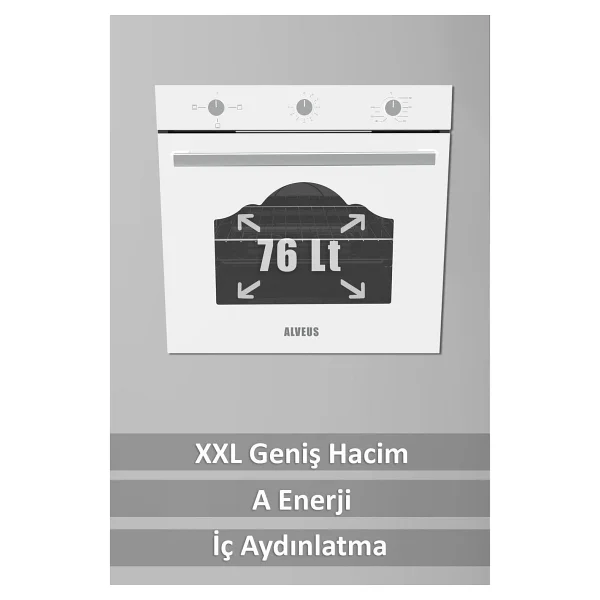 Alveus MFA 604 TD Ankastre Fırın - Görsel 6