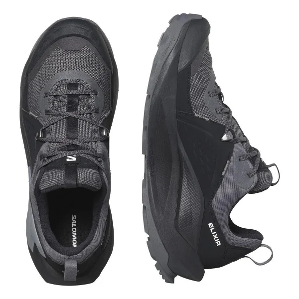 Salomon Elixir Gore-Tex L47295700 Siyah-Gri Erkek Outdoor Ayakkabı - Görsel 6