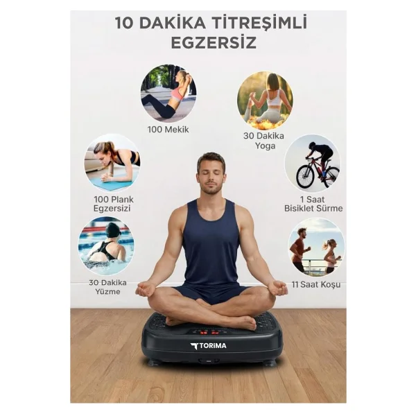 Torima VEP-1000 Programlı Titreşimli Kondisyon Aleti - Görsel 10