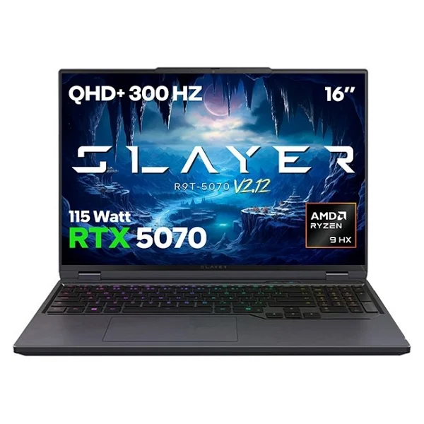 Game Garaj Slayer R9T-5070 V2.12 C7 Ryzen 9 8945HX 16 GB 1 TB SSD RTX5070 16" WQXGA Gaming Laptop - Görsel 2
