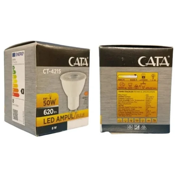 Cata CT-4215 Mavi Işık 8 W GU10 Spot LED Ampul - Görsel 4