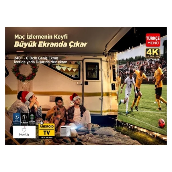 Vankyo H300A Full HD Wi-Fi Android Taşınabilir Projeksiyon Cihazı - Görsel 5