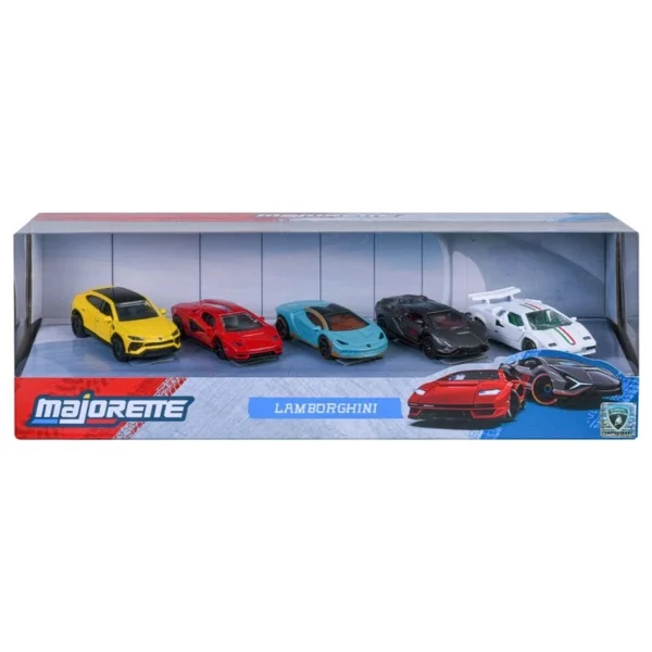 Majorette Lamborghini 5'li Araba Seti Çok Renkli - Görsel 10