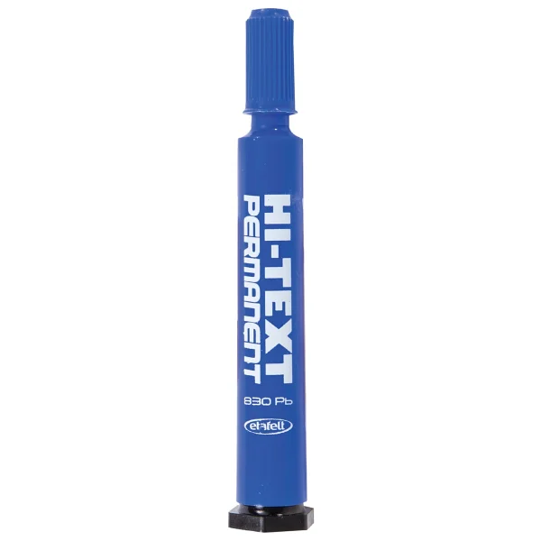 Hi-Text 830 Yuvarlak Uçlu Mavi Permanent Marker Kalem - Görsel 10