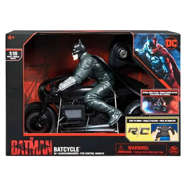 Spin Master Dc Batman Batcycle Rc Kumandalı Motor Rider - Renkli - Görsel 6