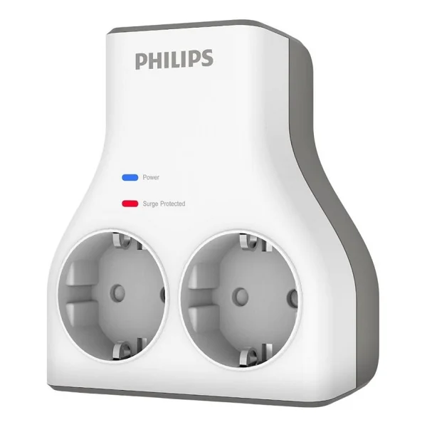 Philips CHP7020W 2'li Akım Korumalı Priz - Görsel 3