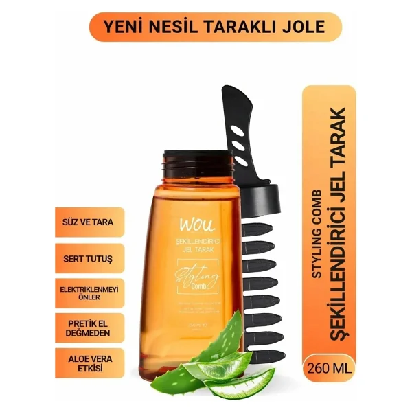 Wou World of Unique Saç Şekillendirici 260 ml Jel Tarak - Görsel 9