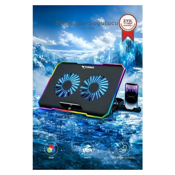 Torima CF-03 4 Fanlı Laptop Soğutucu - Görsel 6