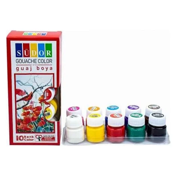 Südor 15 ml 10 Renk Guaj Boya - Görsel 6