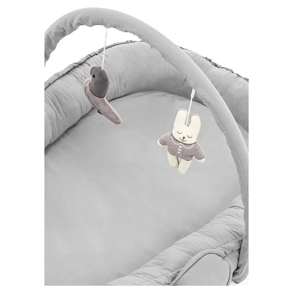 Wellgro Melek Kanatlı Oyuncak Barlı Babynest Gri - Görsel 5