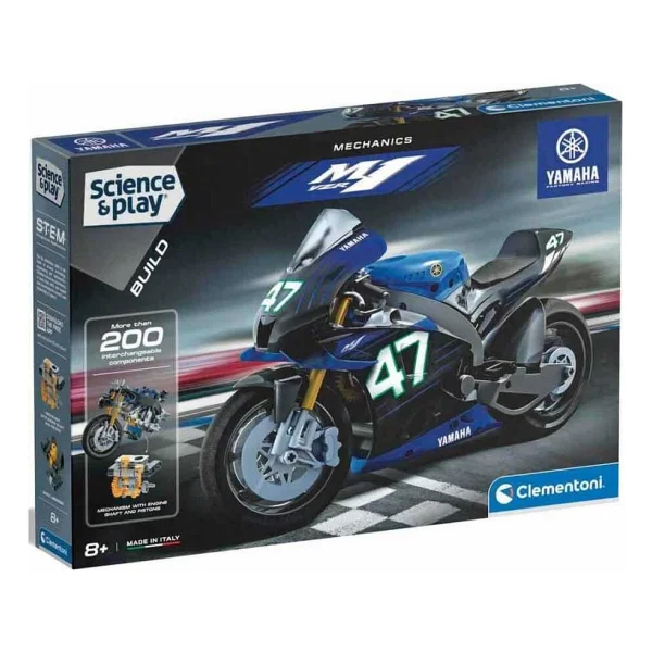 Clementoni Mechanics Yamaha Vzr Motosiklet Kit Bilim Oyun Seti - Görsel 6