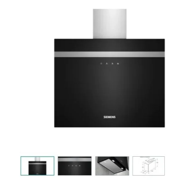Siemens LC65FCJ60T Siyah Duvar Tipi Davlumbaz - Görsel 8